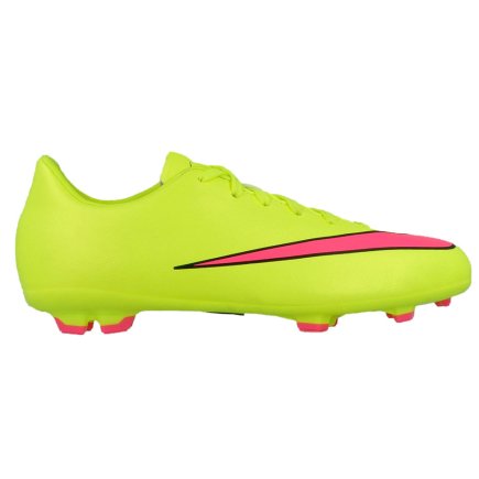 Бутсы Nike JR Mercurial VICTORY V FG 651634-760 цвет: салатовый/розовый детские (официальная гарантия)