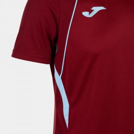 Футболка ігрова Joma Championship VII 103081.682 колір: бордовий/блакитний
