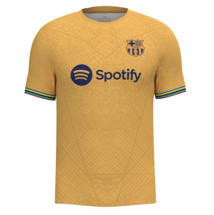 Футболка Barcelona (Barca, Барса) 2022-2023 игровая/повседневная 10229103 цвет: желтый