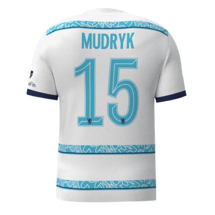 Футболка Челси Мудрик 15 (Chelsea Mudryk 15) 2022-2023 игровая/повседневная 10229410 цвет: белый