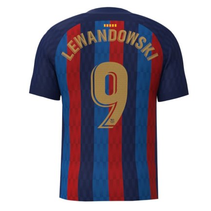 Футболка Барселона Левандовскі 9 (Barcelona Lewandowski 9) 2022-2023 ігрова/повсякденна 11220612 колiр: темно-синій