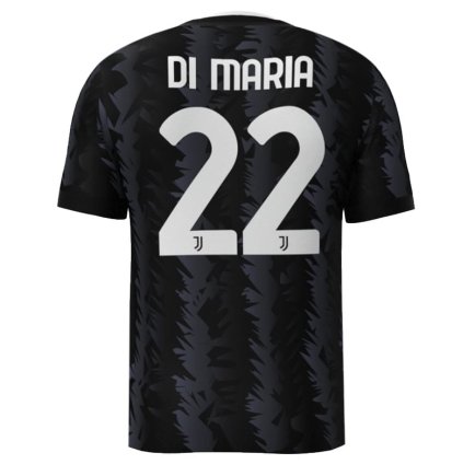 Футболка Ювентус Ди Мария 22 (Juventus Di Maria) 2022-2023 ігрова/повсякденна 112211101 цвет: черный