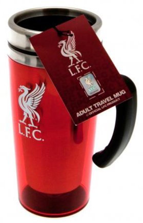 Термокружка Ливерпуль F.C. Liverpool Aluminium Travel Mug 450 мл цвет: красный