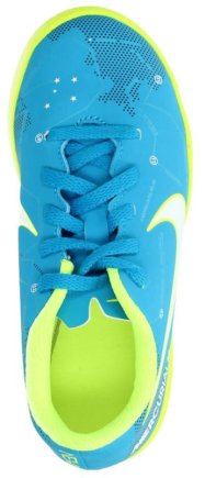 Сороконожки Nike MercurialX Vortex III NJR TF JR 921497-400 детские цвет: голубой (официальная гарантия)