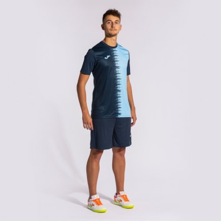 Футболка игровая Joma PERFORMANCE CORTA CITY II 103240.312 цвет: темно-синий/голубой
