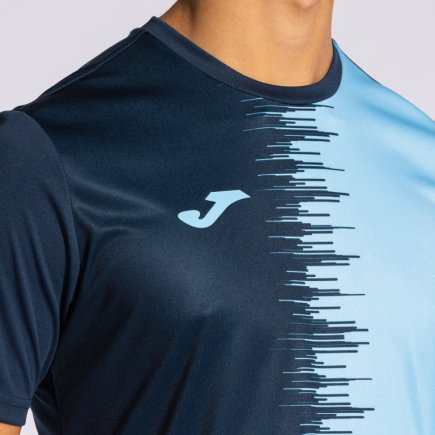 Футболка игровая Joma PERFORMANCE CORTA CITY II 103240.312 цвет: темно-синий/голубой