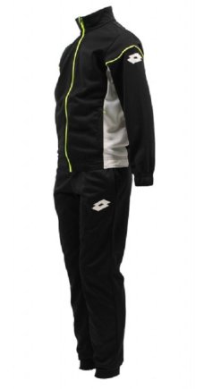 Спортивный костюм Lotto SUIT STARS EVO PL RIB JR R9756 детский цвет: черный