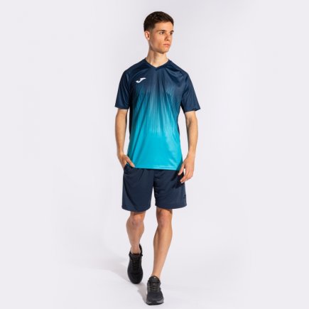 Футболка ігрова Joma TIGER IV 102764.013 колір: блакитний/темно-синій