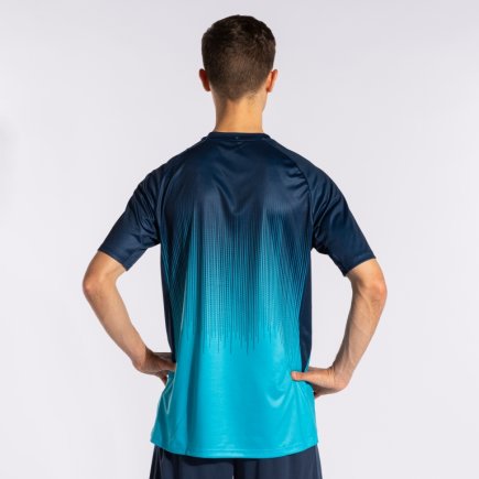 Футболка ігрова Joma TIGER IV 102764.013 колір: блакитний/темно-синій