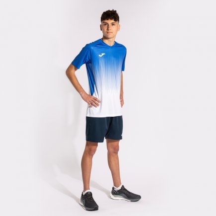 Футболка игровая Joma TIGER IV 102764.207 цвет: синий/белый