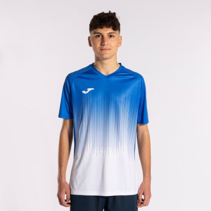 Футболка игровая Joma TIGER IV 102764.207 цвет: синий/белый