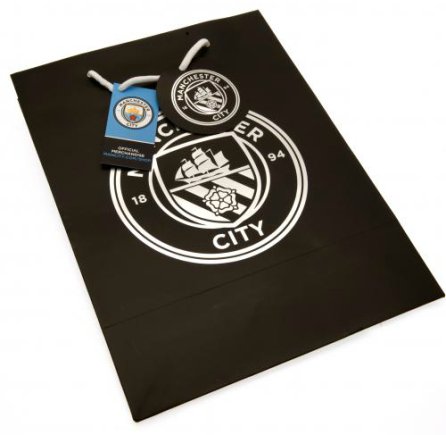 Пакет бумажный подарочный Манчестер Сити Manchester City F.C. большой