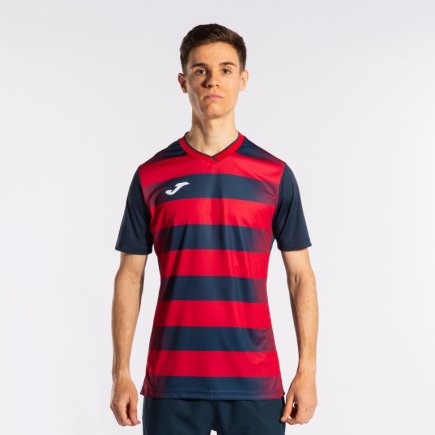 Футболка Joma PERFORMANCE EUROPA V 102838.336 колір: червоний/темно-синій