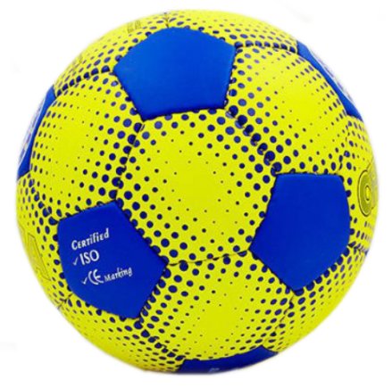 Мяч футбольный цвет: жёлтый/синий размер 5