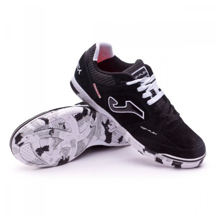 Обувь для зала (футзалки) Joma TOP FLEX TOPW.701.IN цвет: чёрный/белый (официальная гарантия)
