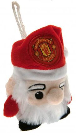 Новорічна іграшка Манчестер Юнайтед Manchester United F.C. Санта розмір 12 см