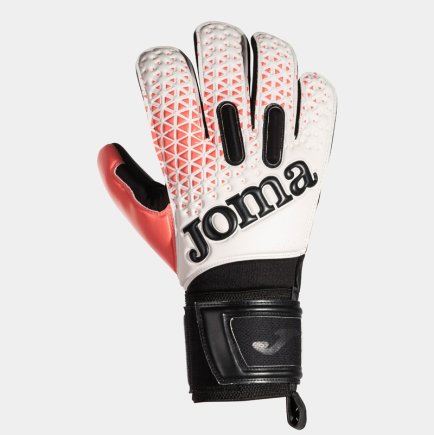 Воротарські рукавиці Joma PREMIER 401195.201 колір: чорний/білий/кораловий