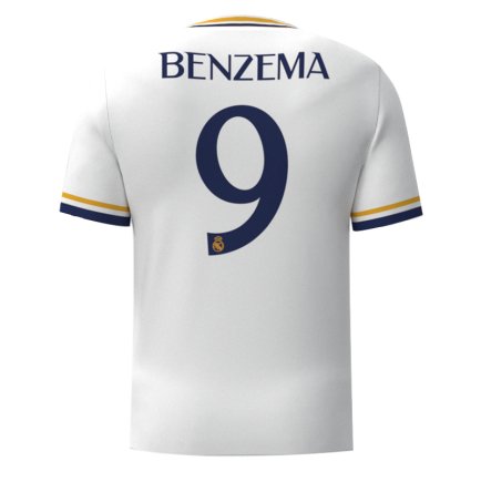 Футболка Реал Мадрид Бензема 9 (Real Madrid Benzema 9) 2023-2024 игровая/повседневная 11226510 цвет: белый