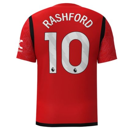 Футболка Манчестер Юнайтед Рашфорд 10 (Manchester United Rashford 10) 2023-2024 игровая/повседневная 11228402 цвет: красный