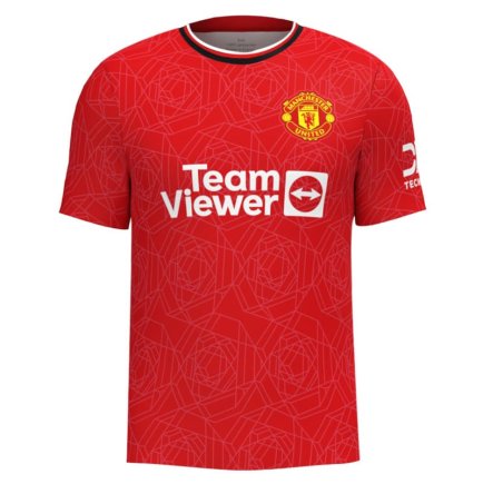 Футболка Манчестер Юнайтед Фернандес 8 (Manchester United Fernandes 8) 2023-2024 игровая/повседневная 11228602 цвет: красный