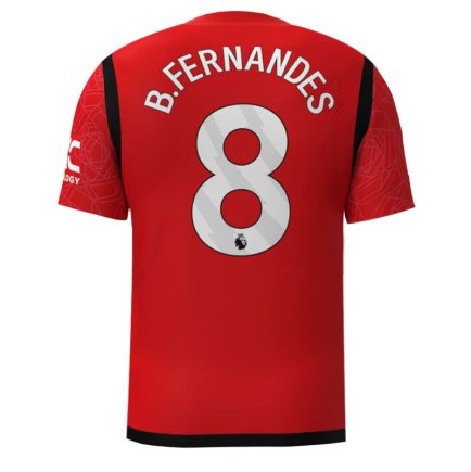 Футболка Манчестер Юнайтед Фернандес 8 (Manchester United Fernandes 8) 2023-2024 игровая/повседневная 11228602 цвет: красный