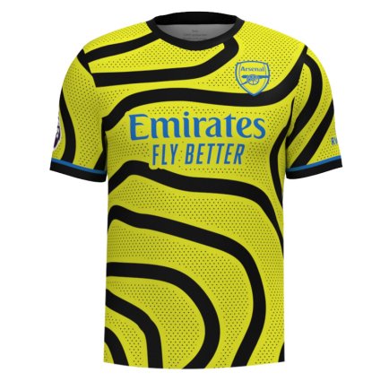 Новая Футболка Arsenal (Арсенал, Лондон) 2023-2024 игровая/повседневная 12220503 цвет: желтый
