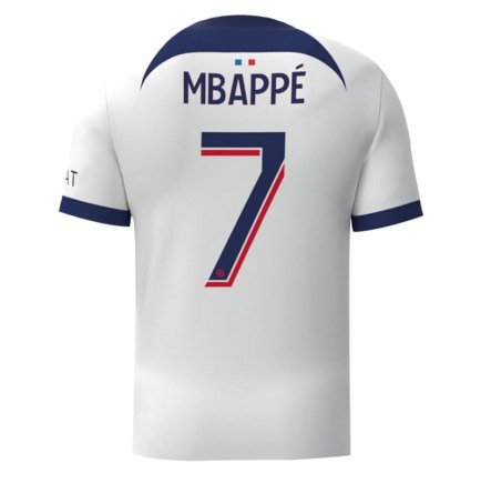 Футболка ПСЖ Мбаппе 7 (PSG Mbappe 7) 2023-2024 игровая/повседневная 12222110 цвет: белый