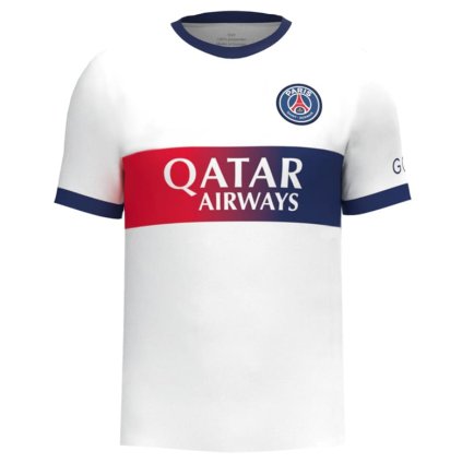 Футбольная форма ПСЖ Мбаппе 7 (PSG Mbappe 7) 2023-2024 игровая/повседневная 12222010 цвет: белый