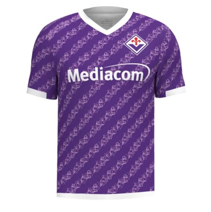 Новая Футболка Fiorentina (Фиорентина) 2023-2024 игровая/повседневная 12224108 цвет: фиолетовый