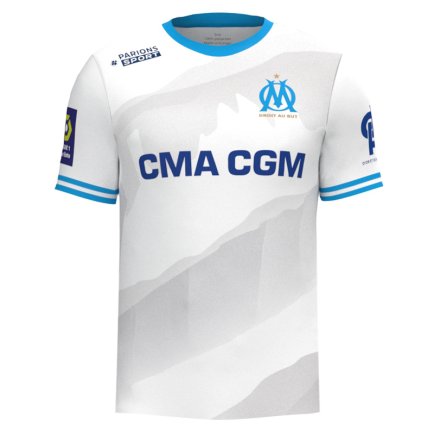 Новая Футболка Олимпик Марсель Малиновский 18 (Olympic Marseille Malinovskyi 18) 2023-2024 игровая/повседневная 12224710 цвет: белый