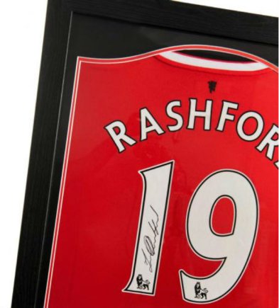 Футболка с автографом Манчестер Юнайтед Рашфорд Manchester United Rashford в рамке