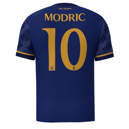 Футболка Реал Мадрид Модрич 10 (Real Madrid Modric 10) 2023-2024 игровая/повседневная 12226312 цвет: темно-синий