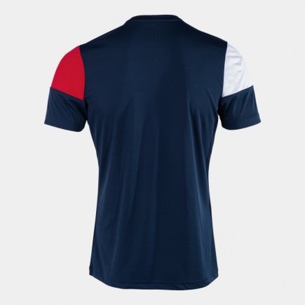 Футболка Joma MANGA CORTA CREW V 103084.336 цвет: темно-синий/красный
