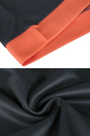 Вратарский свитер Kelme K080C-009 с длинным рукавом детский цвет: черный/неоновый оранжевый