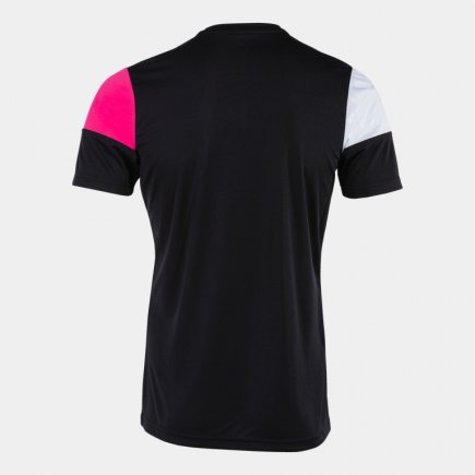 Футболка Joma MANGA CORTA CREW V 103084.105 цвет: черный/розовый