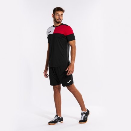 Футболка Joma MANGA CORTA CREW V 103084.106 цвет: черный/красный