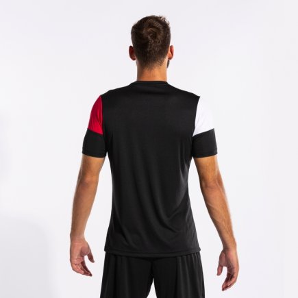 Футболка Joma MANGA CORTA CREW V 103084.106 цвет: черный/красный