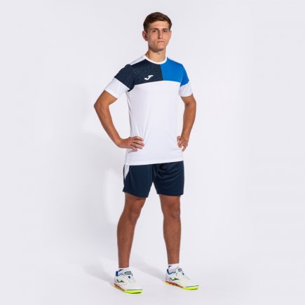 Футболка Joma MANGA CORTA CREW V 103084.207 цвет: белый/синий
