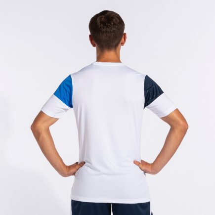 Футболка Joma MANGA CORTA CREW V 103084.207 цвет: белый/синий