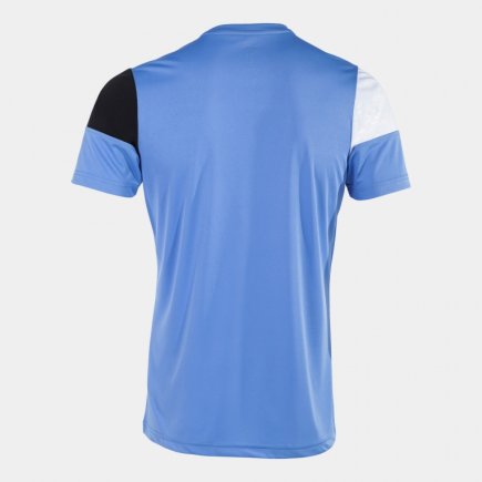 Футболка Joma MANGA CORTA CREW V 103084.371 цвет: голубой/черный