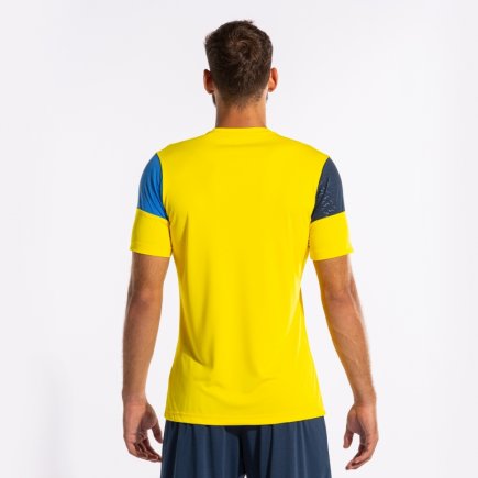 Футболка Joma MANGA CORTA CREW V 103084.907 цвет: желтый/синий