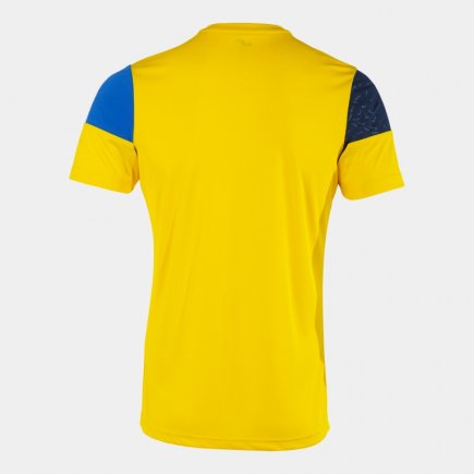 Футболка Joma MANGA CORTA CREW V 103084.907 цвет: желтый/синий