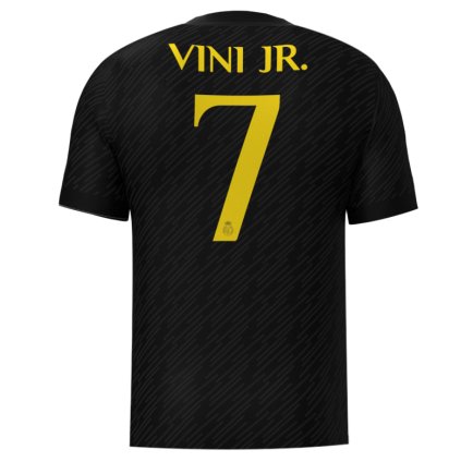Новая Футболка Реал Мадрид Винисиус Жуниор 7 (Real Madrid Vini Jr 7) 2023-2024 игровая/повседневная 13220601 цвет: черный