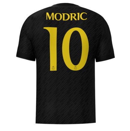 Футболка Реал Мадрид Модрич 10 (Real Madrid Modric 10) 2023-2024 игровая/повседневная 13220801 цвет: черный