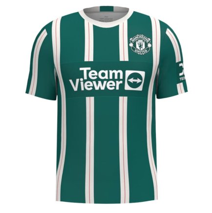 Футболка Manchester United (Манчестер Юнайтед) 2023-2024 игровая/повседневная 13221207 цвет: зеленый
