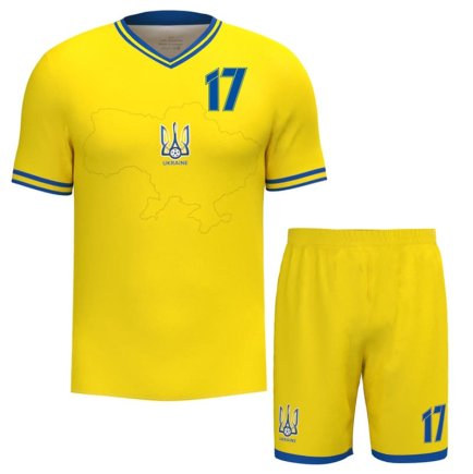 Футбольная форма Украина Зинченко 17 (Zinchenko 17 Ukraine) 2023-2024 игровая/повседневная 13222503 цвет: желтый