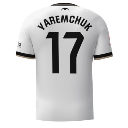 Новая Футбольная форма Валенсия Яремчук 17 (Yaremchuk 17 Valencia) 2023-2024 игровая/повседневная 13223110 цвет: белый