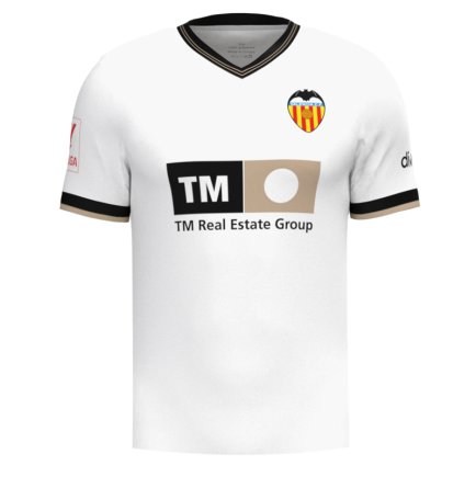 Новая Футболка Valencia (Валенсия) 2023-2024 игровая/повседневная 13223010 цвет: белый