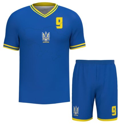 Новая Футбольная форма Украина Яремчук 9 (Yaremchuk 9 Ukraine) 2023-2024 игровая/повседневная 13225704 цвет: синий