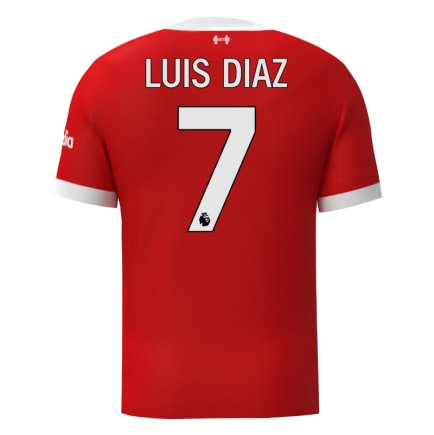 Нова Футболка Ліверпуль Луїс Діас 7 (Liverpool Luis Diaz 7) 2023-2024 ігрова/повсякденна 13228902 колiр: червоний